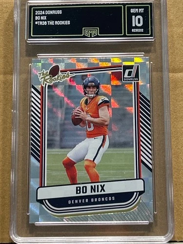 2024 Panini Donruss - The Rookies Bo Nix #TR-38 (RC) PSA 10