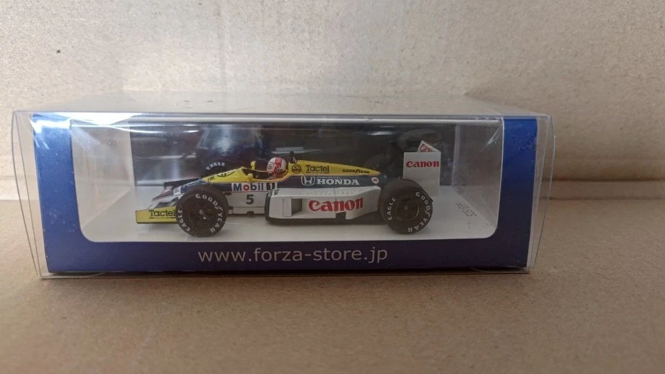 Modèle moulé sous pression dessai moteur Williams FW11 Suzuka signé Spark 1/4... - Photo 3/4
