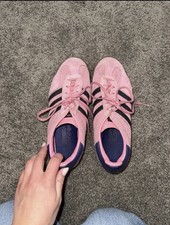 Used Pink Adidas Sambas Sneakers, Womens Size...