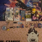 Vintage Lot Of 18 Keychains Variety Metal Anime Coca-Cola Disney Video Games Etc
