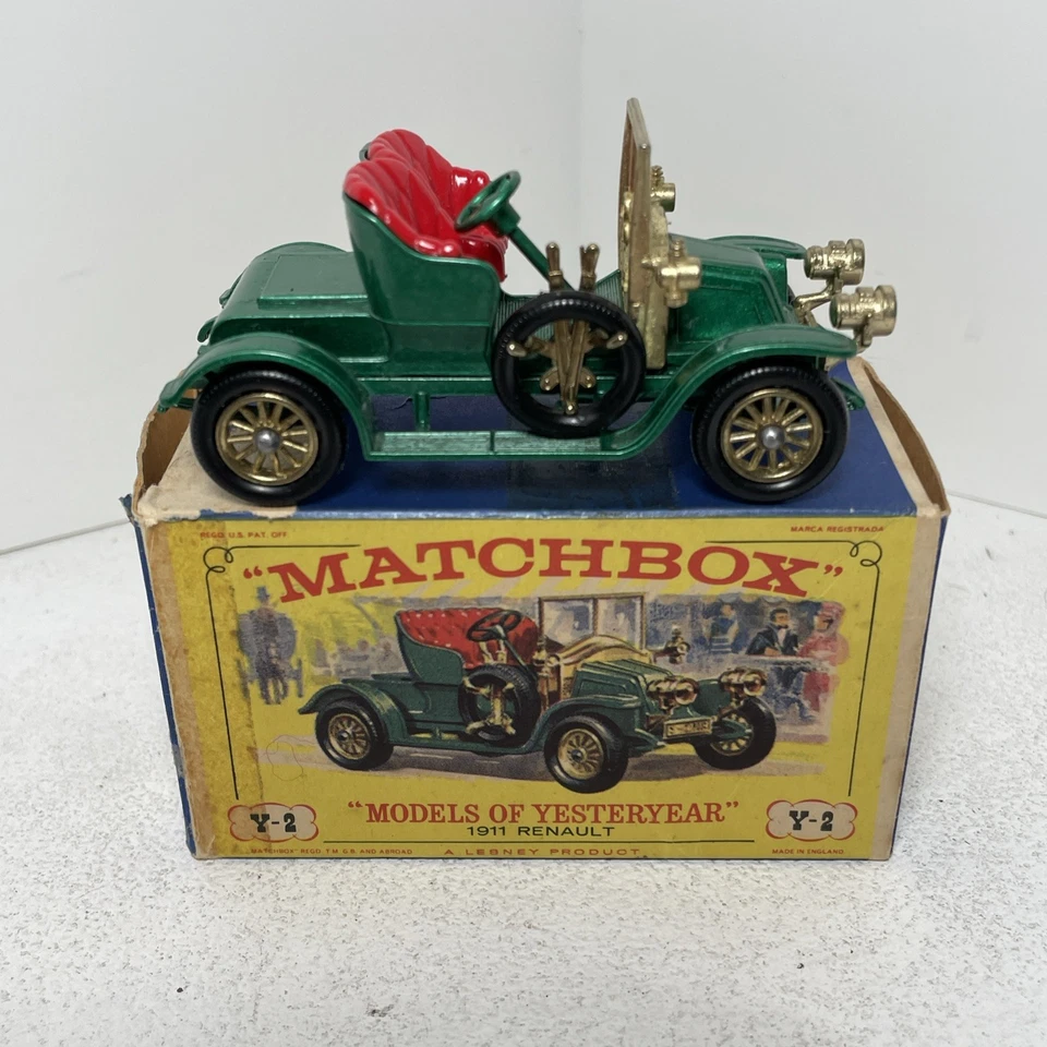 Matchbox Models of Yesteryear Y2 1911 Renault Made in England by Lesney w/ Box - image 2 of 4