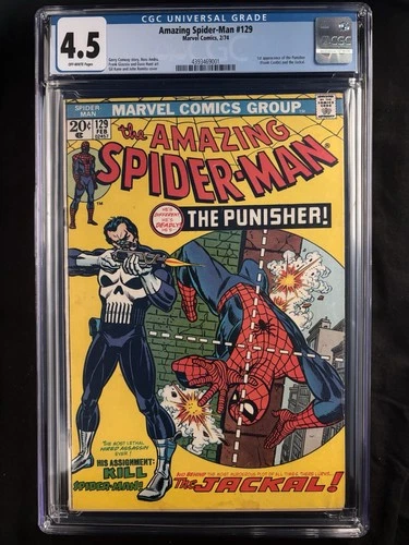 The Amazing Spider-Man #129 CGC 4.5 1st Printing(Marvel Comics February 1974)