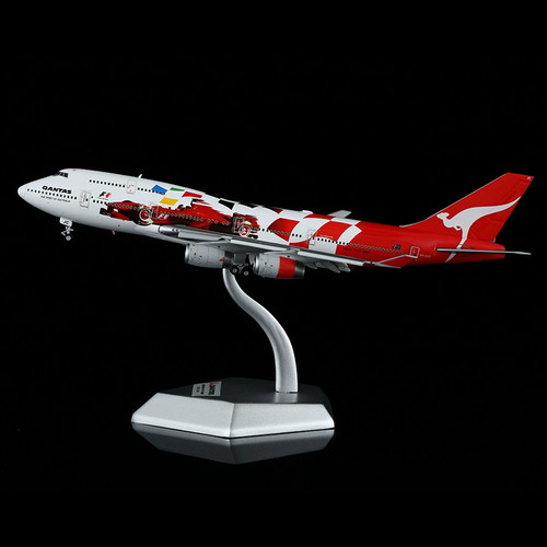 HX Models 1/400 Qantas B747-400 modellino aereo in metallo/VH-OJC nuovo - Foto 2 di 9