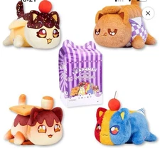 6” MeeMeow Plush 3-Pack, Ice Cream Surprise Box That Includes 2 Ice Cream Spa...