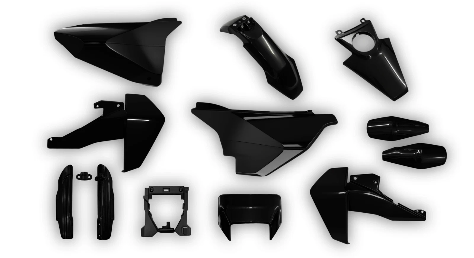Husqvarna 701 Supermoto 2026 Original OEM BLACK Plastics kit +