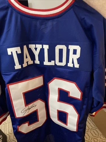 Lawrence Taylor Autographed Custom Football Jersey JSA COA NY Giants