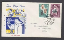 Malta 1964 FDC First Day Cover FAO World Congress Brucellosis Science Valletta