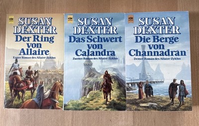 Heyne Fantasy, 3x Susan Dexter - Allaire-Zyklus 1, 2, 3, Berge Ring Schwert