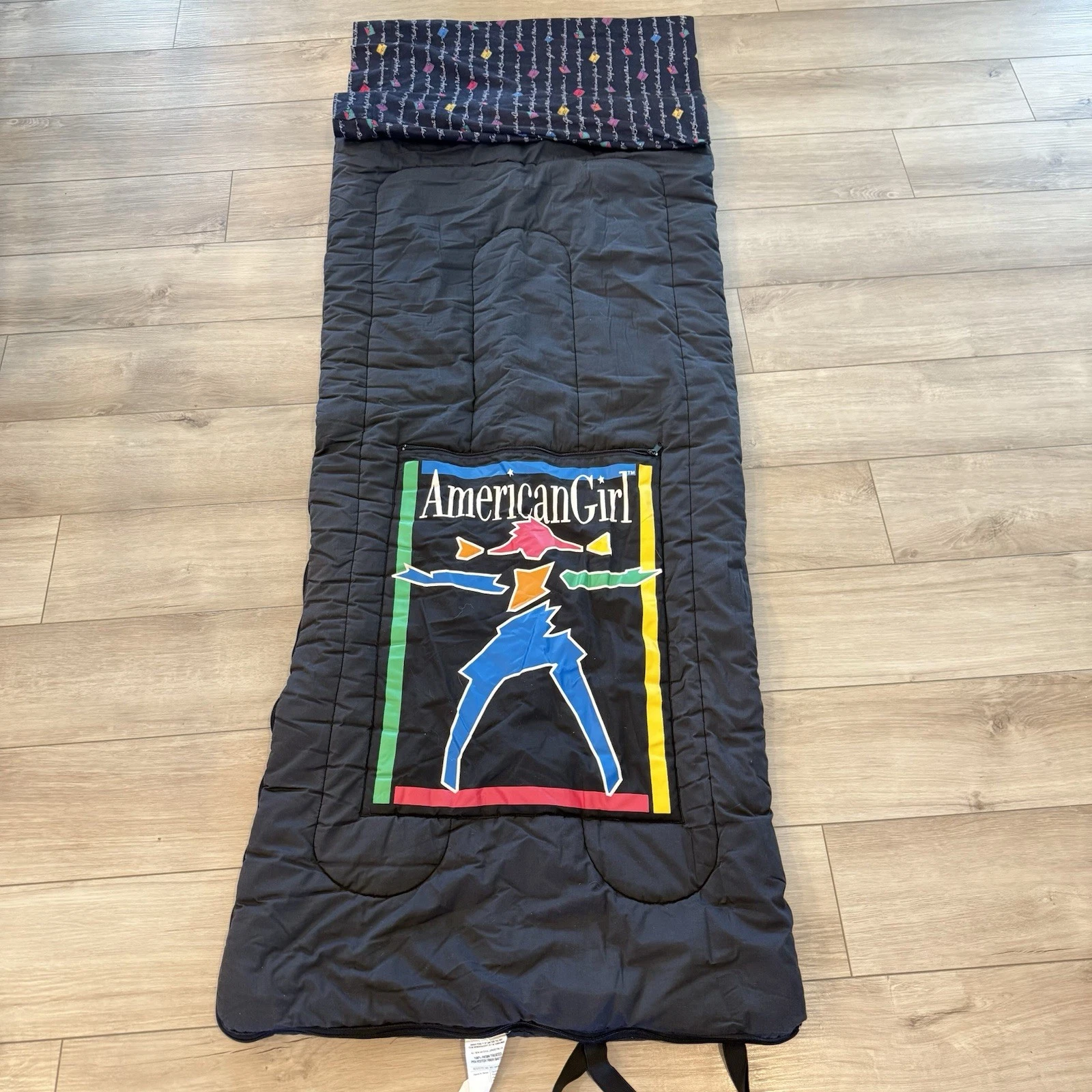 American Girl Doll Adult Size Sleeping Bag Vintage 90s Pleasant Compant 26"X50"