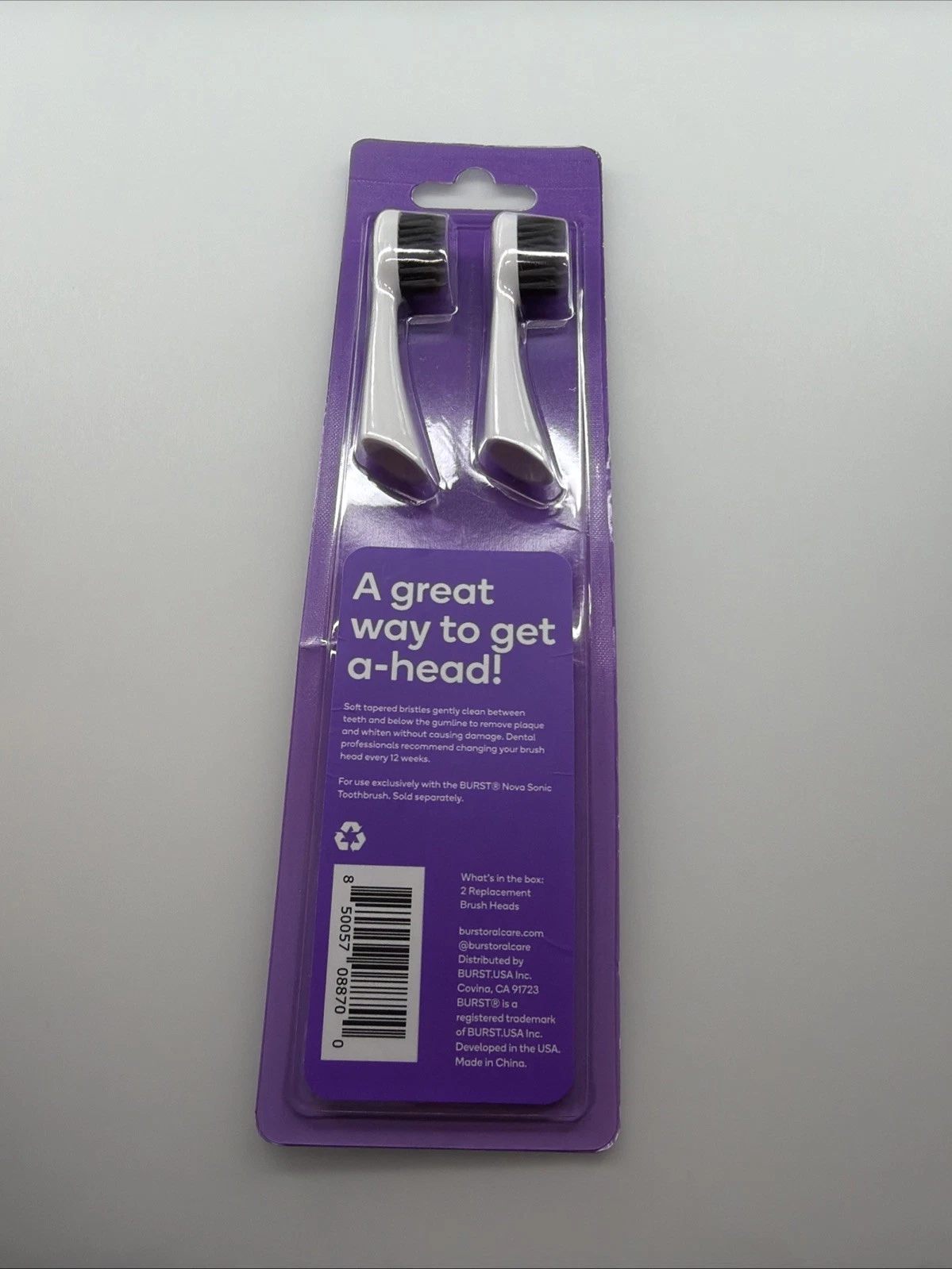 Burst Nova Sonic Toothbrush Replacement Heads