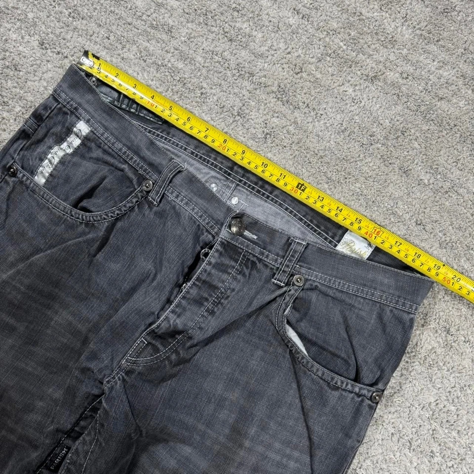 Baggy Wide Leg Y2K 2000’s Loose Fit Parish Nation Black Denim Jeans - Image 4 of 4