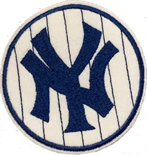 New York Yankees Embroidered Iron-on Team Logo Patch - Various Sizes Available