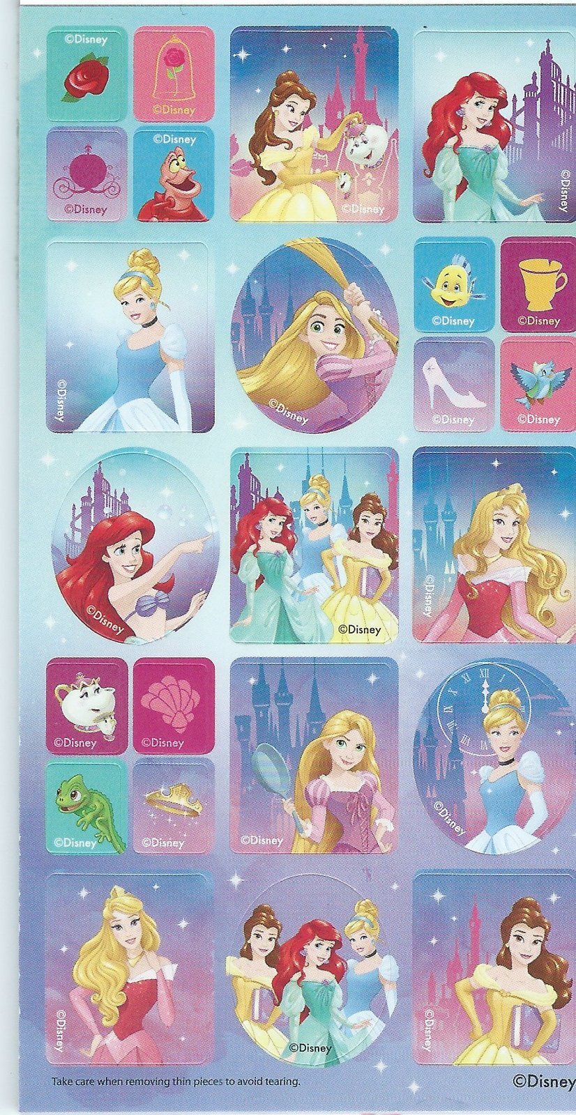 The Disney Princess Sticker Is In Front Of A White Ba vrogue.co