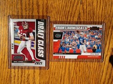 2021 Panini Contenders Draft Picks Mac Jones RC #15 & Kyle Trask Front Row Seats