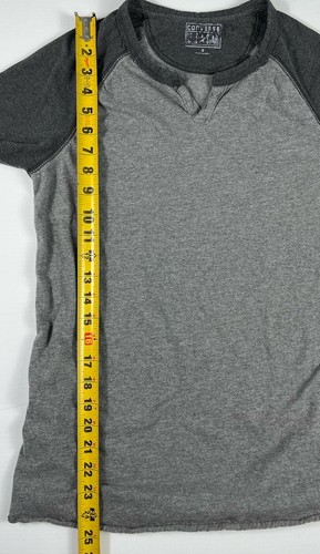 Converse One Star Men’s Small Shirt Gray Long Raglan Sleeve V Neck - Picture 10 of 13