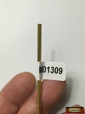 M01309 MOREZMORE 1 Brass Square Tube #9850 Metric 2mm x 300mm K&S Tubing