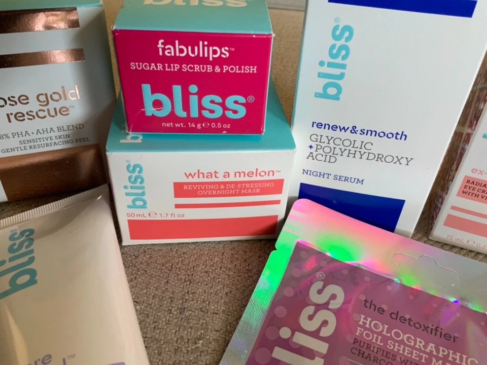 ¡GRAN OFERTA! 7 productos para el cuidado de la piel BLISS de tamaño completo.  SUPER VALOR Foto 4 de 4