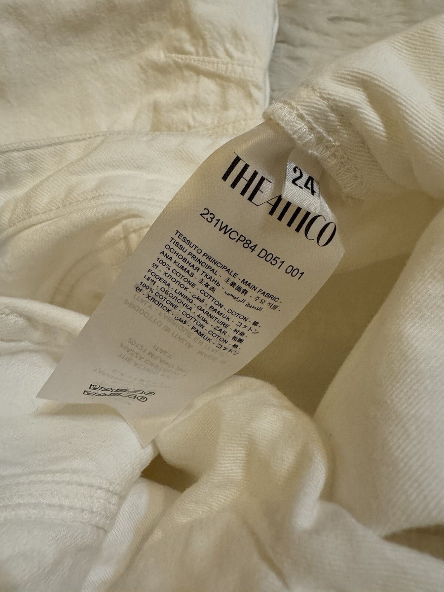 The Attico Cargo Denim Jeans White Size 24 | eBay