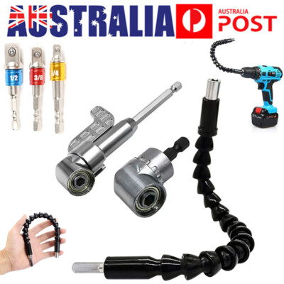 Right Angle Drill and Flexible Shaft Bits Extension Screwdriver Bit ...