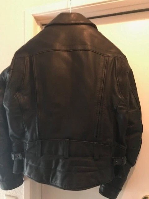 Womens Leather Motorcycle Jacket - Image 3 of 4