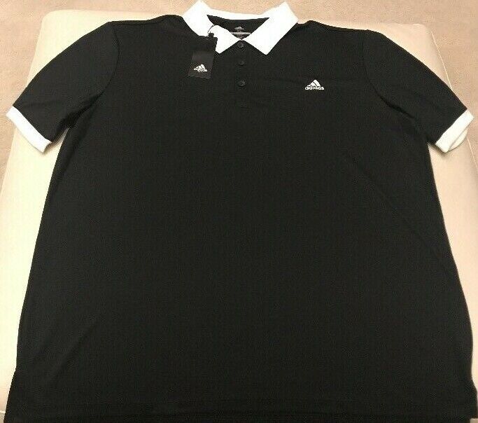 Adidas short sleeve golf shirt x-large XL Black for sale online | eBay