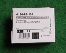 Busch-Jaeger Tastsensor 6126-81-101 anthrazit glänzend 2fach KNX EIB NEU OVP