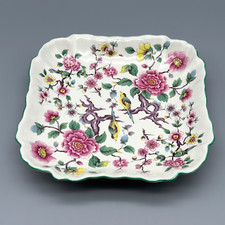 Old Foley Chinese Rose by James Kent Staffordshire Square Dish 8" Dish England