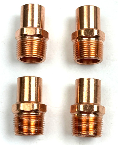 Everflow 3/4" Male Street Adapter FTG X M Copper Fitting Lot of 4