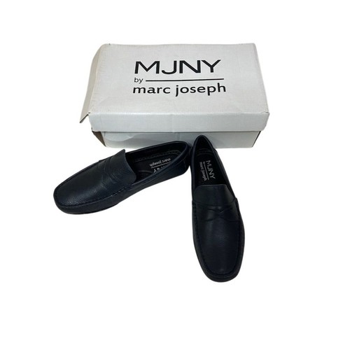 MJNY by Marc Joseph Men's Nebraska Leather Loafer in Navy Size 7 Casual Shoes - Picture 7 of 14