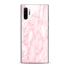 Skins Decal Wrap for Samsung Note 10 Plus Rose Pink Marble Pattern