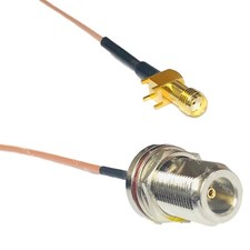 RG178 SMA Female PCB to N FEMALE BULKHEAD Coax RF Cable USA-Ship