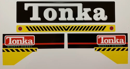 Custom Replacement Decals for #93926 Mighty Crane Tonka Truck - Waterproof Vinyl