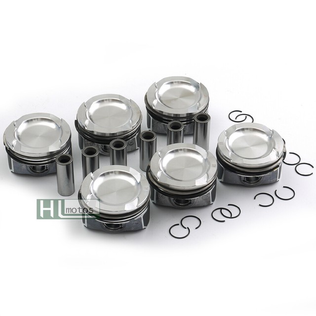 6Pcs Pistons & Rings STD Φ 84mm 22mm for BMW E82 E90 135i 335i 535i