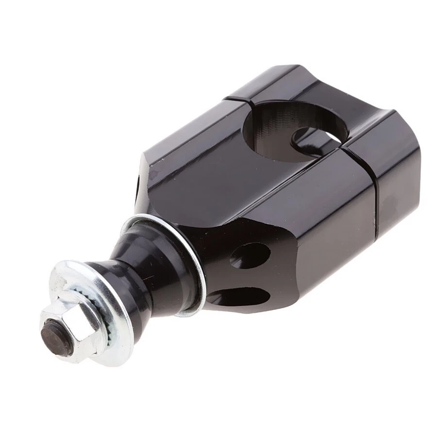 Pair 1 1/8" 28mm Universal Motorcycle Handlebar Mount Riser Clamp CNC Aluminium - Image 4 of 4