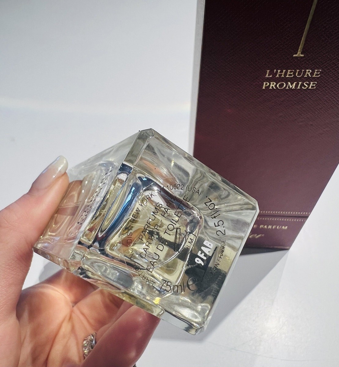 Cartier Paris L'heure Promise Eau de Toilette Perfume 75ml 2.5oz