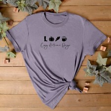 AUTUMN CLOTHING Unisex T Shirt | Cosy Autumn Days T Shirt | Trending Autumn Top