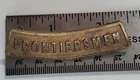 WW2 Frontier Men Canada Military Shoulder Badge Brass