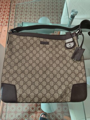 GUCCI WEEKEND TASCHE OHIDIA MESSENGER LEDER