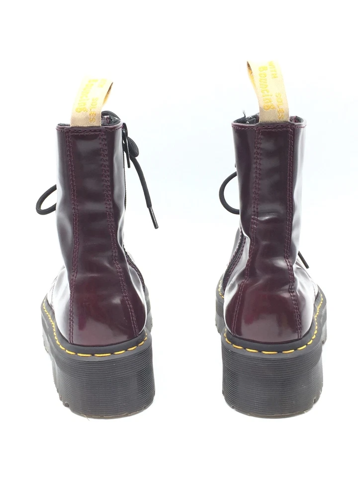 Dr.Martens V Jadon II Botas De Piel Rojo Para Mujeres T.41 US.9 UK.7 - Imagen 4 de 4