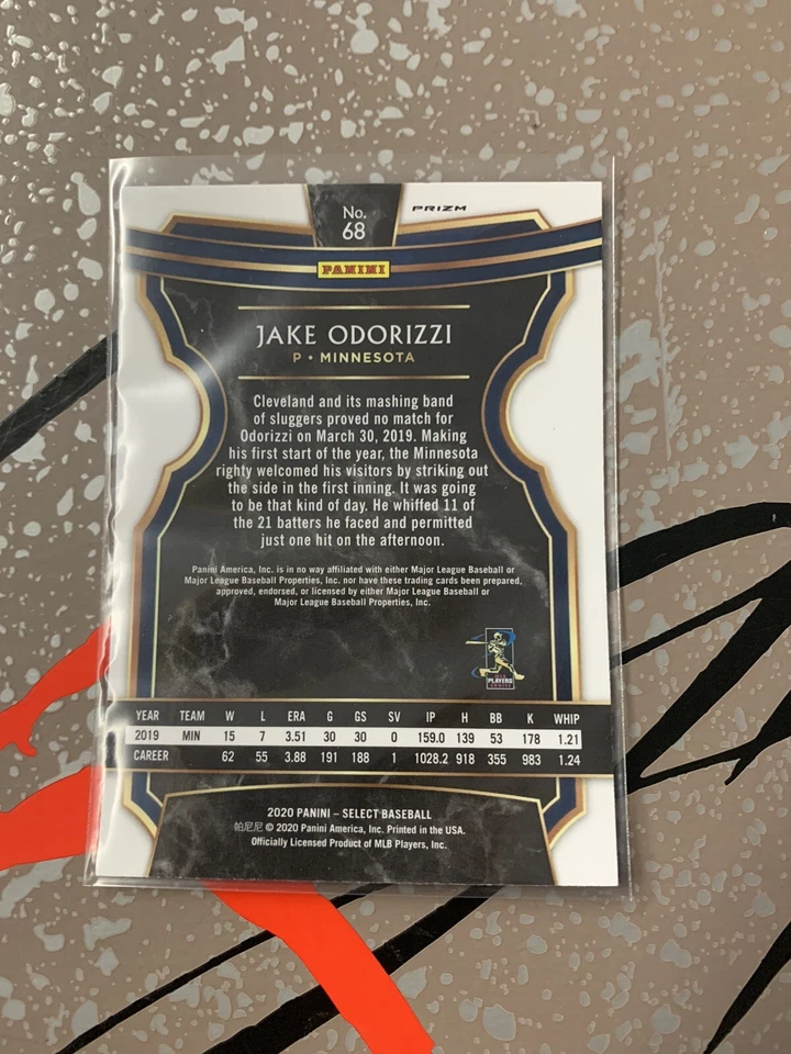 2020 Select Prizms Scope #68 Jake Odorizzi - Image 2 of 2