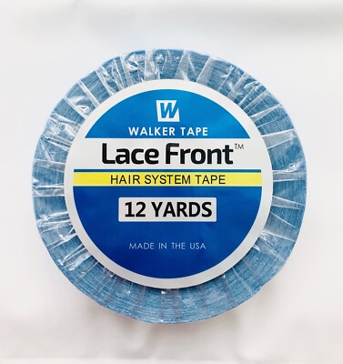 Walker Tape Lace Front Support Tape (Blue Liner) Toupee System Tape 3 & 12 Yards