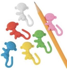 Monkey Pencil Hugger Eraser, Stationery, 24 Pieces Prize Box School Supplies