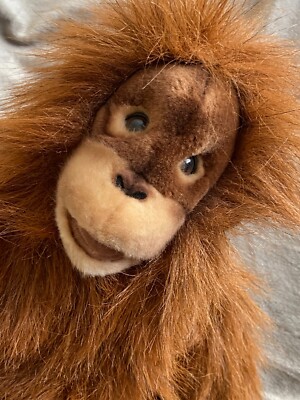 Vtg HANSA Portraits of Nature PLUSH ORANGUTAN Kid Stuffed Animal w/ TAG