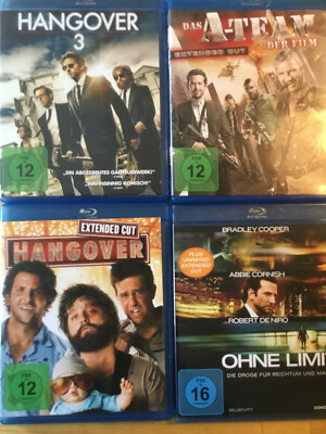 Bradley Cooper [4 BLU RAY] Hangover 1 3 + das A-Team + Ohne Limit