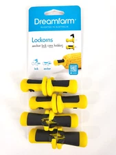 DREAMFARM 4 Pair Set "LOCKORNS" Anchor Lock CORN HOLDERS Corn on the Cob Holders