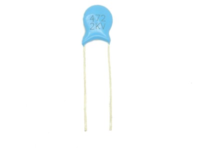 1x Keramik-Kondensator 4,7nF 2000V- (4700pF,2KV,472,Scheibenkondensator)X481