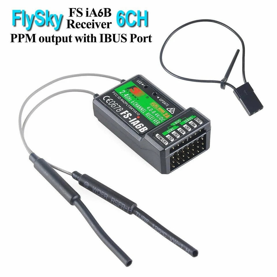 Flysky FS-iA6B 6CH 2,4G Empfänger für RC Flugzeug Hubschrauber Segelflugzeug - Bild 3 von 4