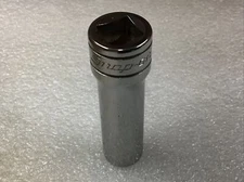 Snap On#SFS121 - 3/8”, SAE, 3/8" Dr., 6 Pt., Chrome, Deep Socket-USA-NOS-