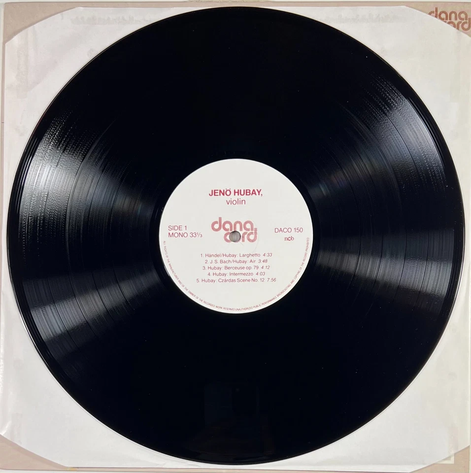 Jenö Hubay and his Emil Telmanyi (Violin) LP 33 RPM DANACORD 1982 DACO 150 MONO - Photo 4/4