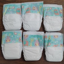 6 PACK REFILL DISPOSABLE DOLL DIAPERS Fits Baby Alive A13